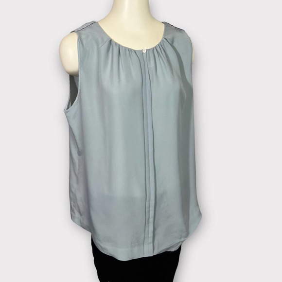 Ann Taylor (L) Polyester Silk Sleeveless Blouse Tank Top - Picture 1 of 9